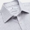 Grey Check Cotton Melange Regular Fit Mayfair Shirt sold by Turnbull & Asser