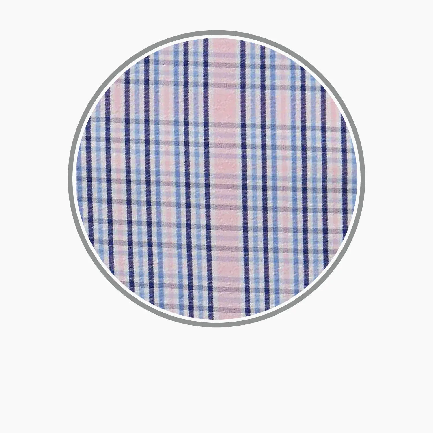 Pink & Blue Check Cotton Fabric sold by Turnbull & Asser product image thumbnail 3