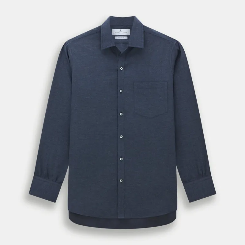 Navy Chelsea Shirt sold by Turnbull & Asser