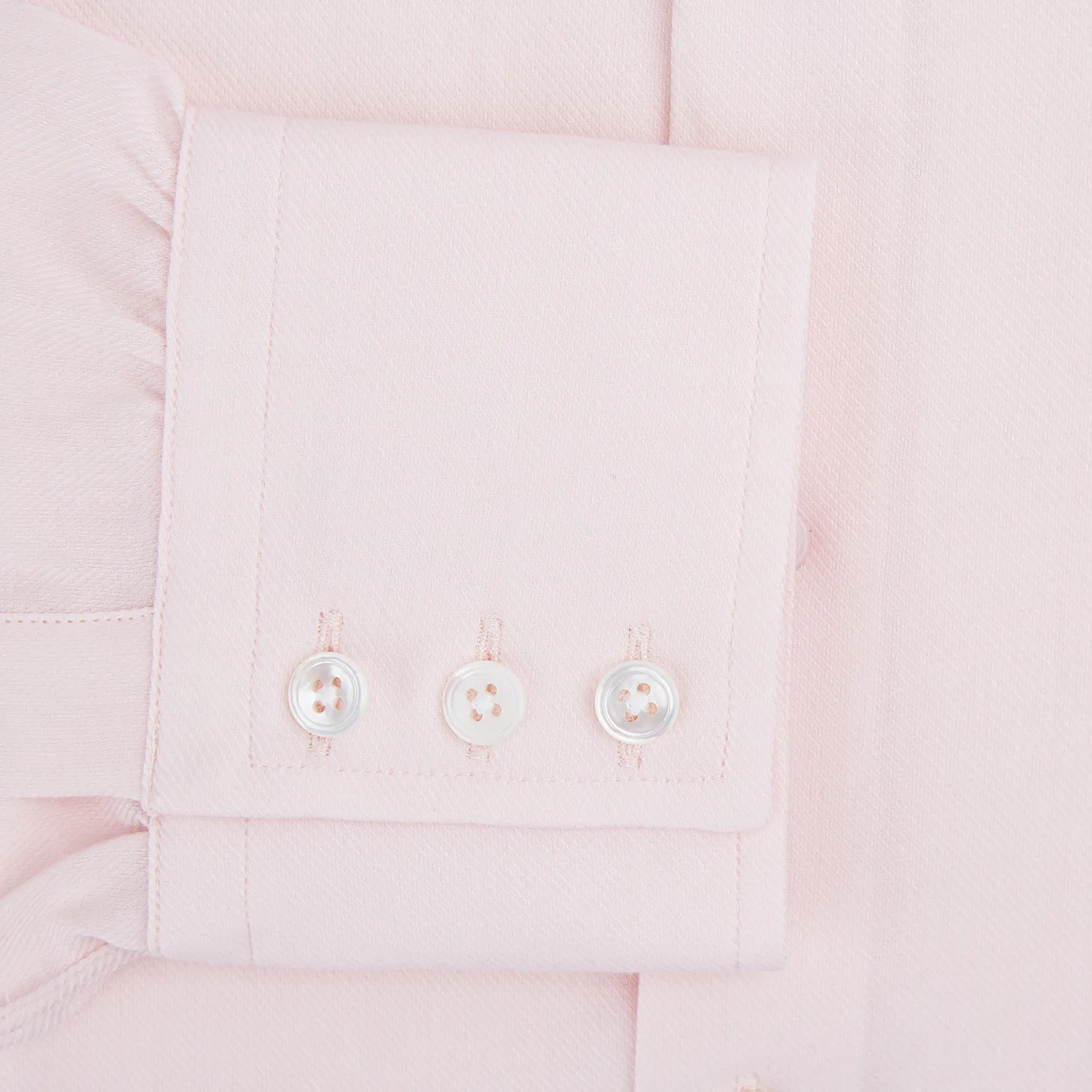 Tailored Fit Pale Pink Cotton Cashmere Belgravia Shirt sold by Turnbull & Asser product image thumbnail 4