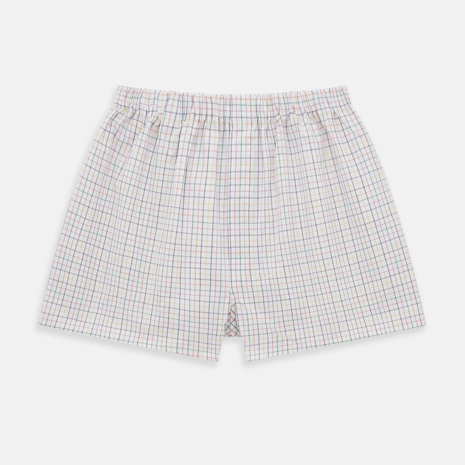 Rainbow Check Godfrey Boxer Shorts sold by Turnbull & Asser