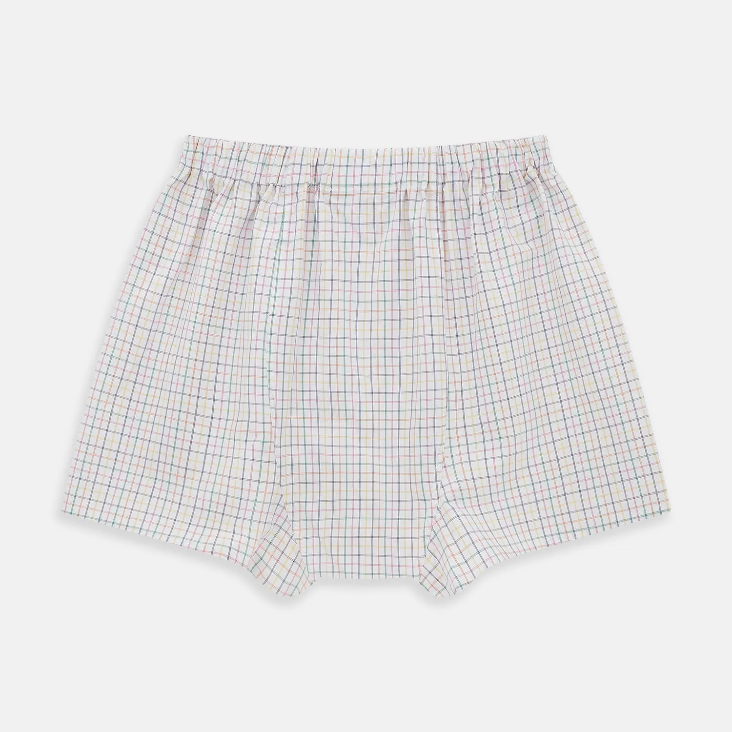 Rainbow Check Godfrey Boxer Shorts sold by Turnbull & Asser product image thumbnail 2