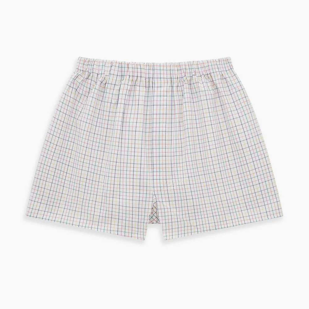 Rainbow Check Godfrey Boxer Shorts sold by Turnbull & Asser product image thumbnail 3