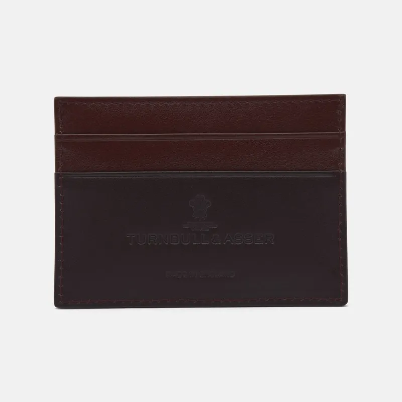 BLACK LEATHER CARD CASE sold by Turnbull & Asser