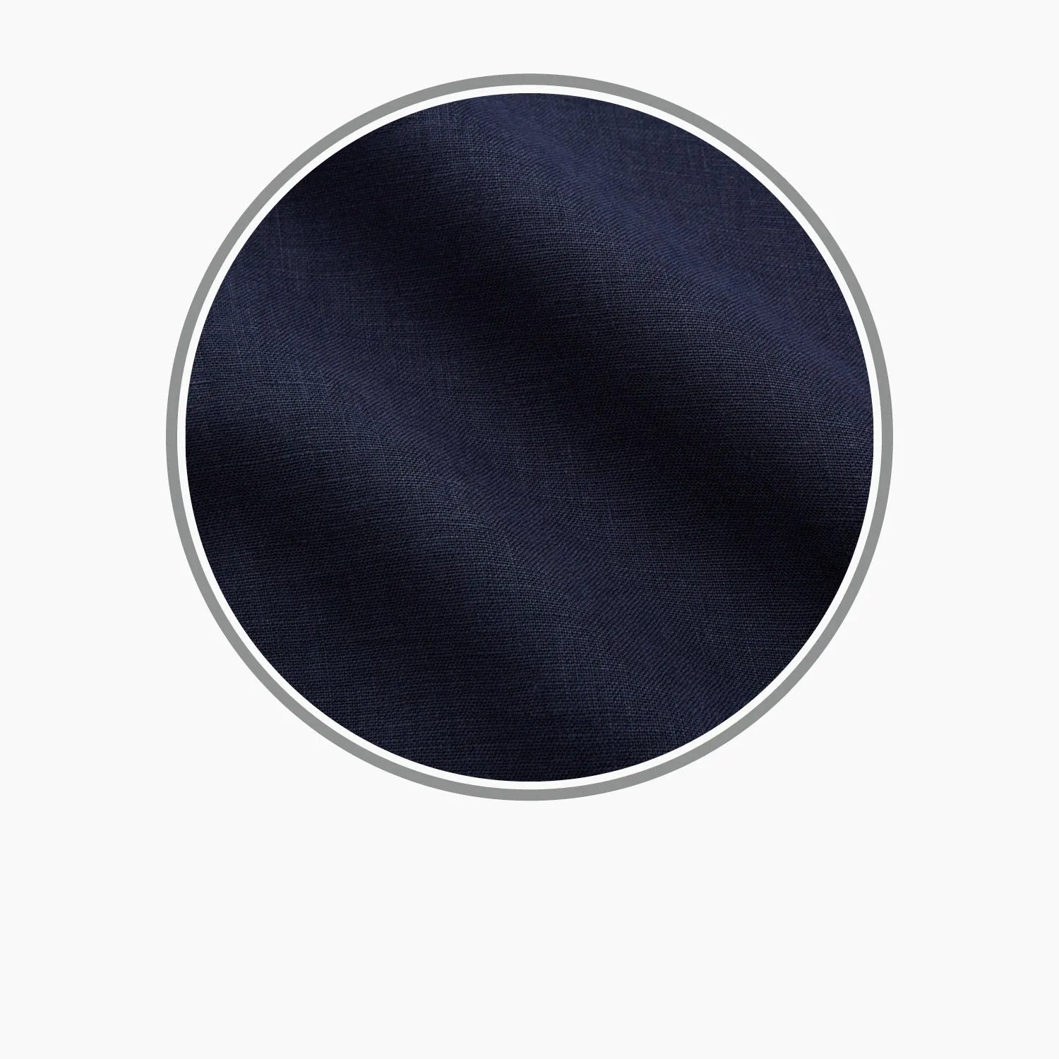 Plain Navy Hemp Cotton Fabric sold by Turnbull & Asser product image thumbnail 3