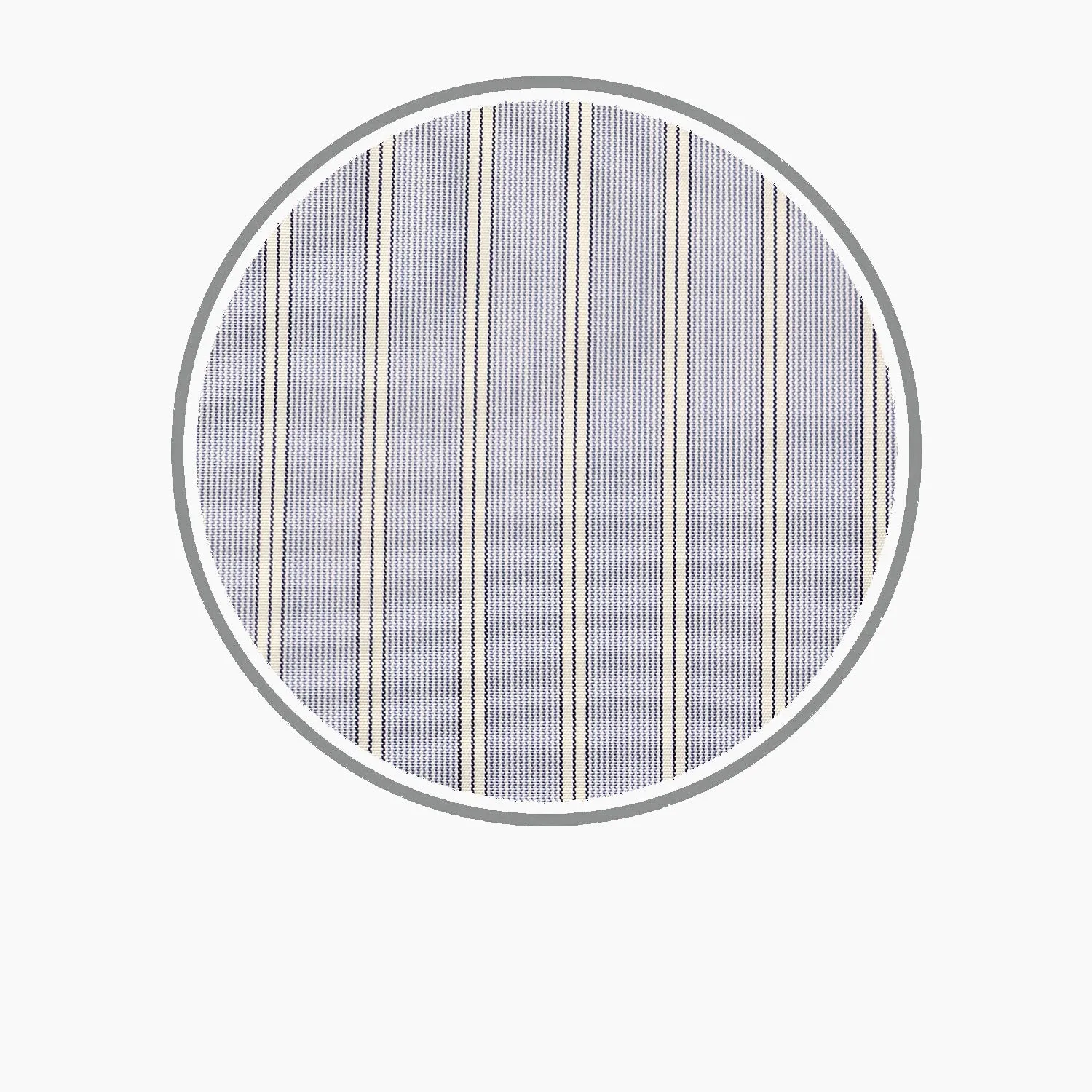 Navy Variable Stripe Silverline Cotton Fabric sold by Turnbull & Asser product image thumbnail 3