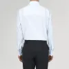 Tailored Fit Two-Fold 120 Light Blue Shirt with Kent Collar and 2-Button Cuffs sold by Turnbull & Asser