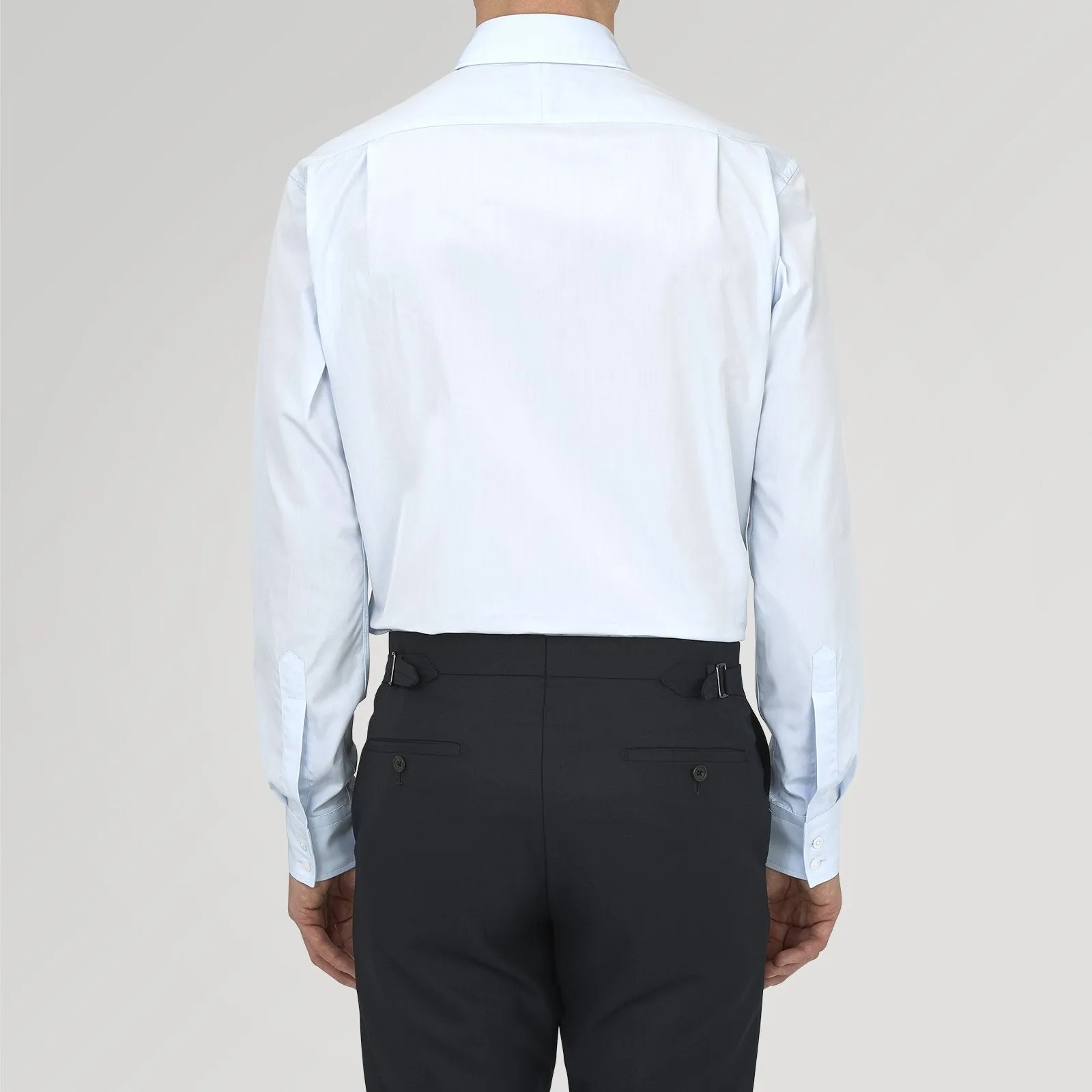 Tailored Fit Two-Fold 120 Light Blue Shirt with Kent Collar and 2-Button Cuffs sold by Turnbull & Asser product image thumbnail 3