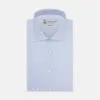 Tailored Fit Two-Fold 120 Light Blue Shirt with Kent Collar and 2-Button Cuffs sold by Turnbull & Asser