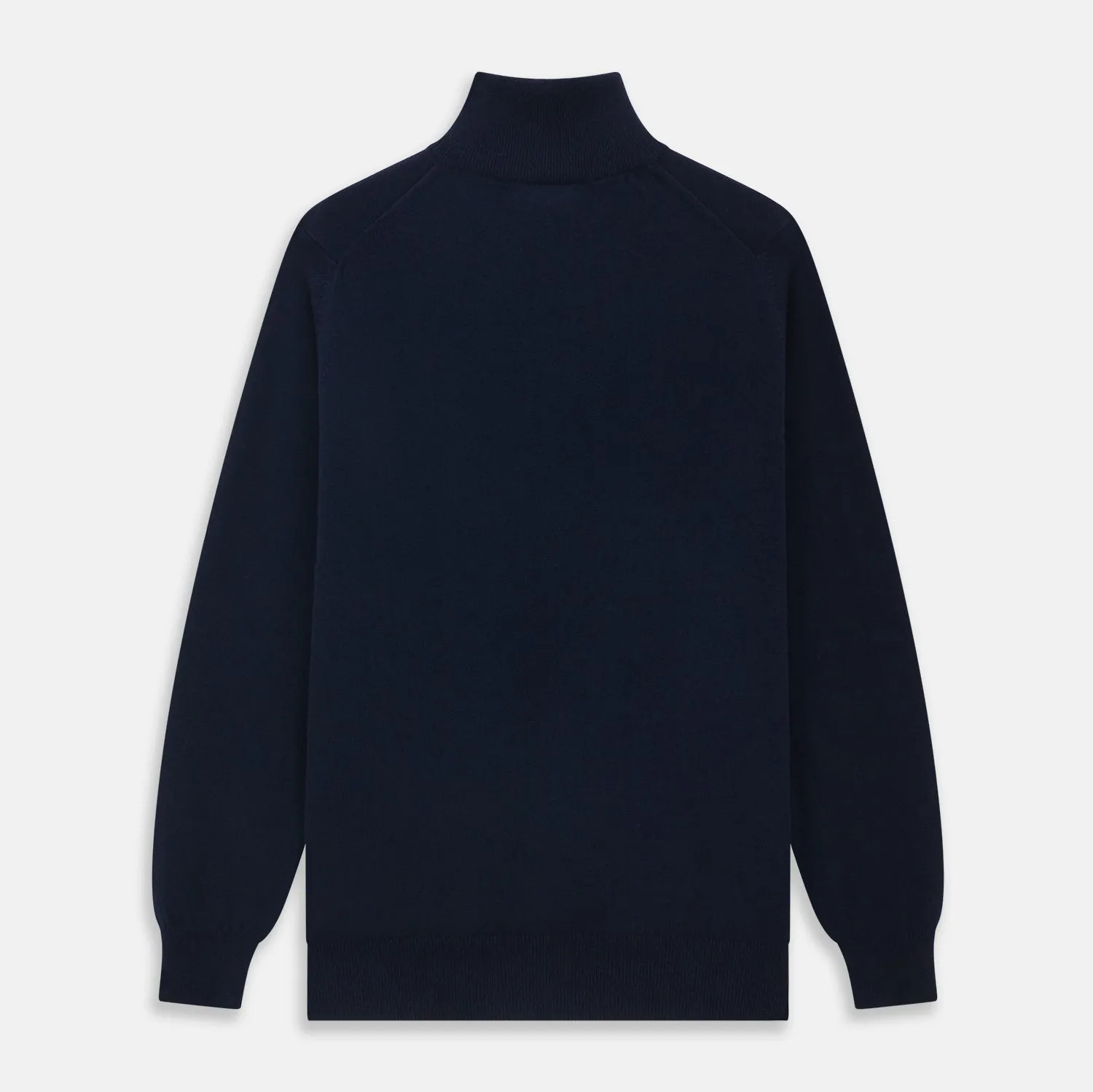 Navy Half-Zip Cashmere Jumper sold by Turnbull & Asser product image thumbnail 4