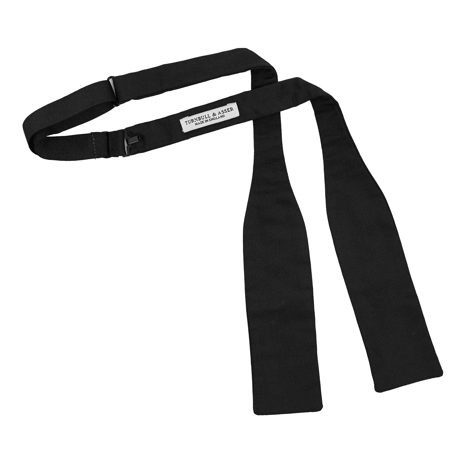 Black Narrow Silk Bow Tie sold by Turnbull & Asser product image thumbnail 4