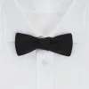 Black Narrow Silk Bow Tie sold by Turnbull & Asser