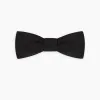 Black Narrow Silk Bow Tie sold by Turnbull & Asser