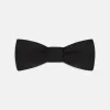 Black Narrow Silk Bow Tie sold by Turnbull & Asser