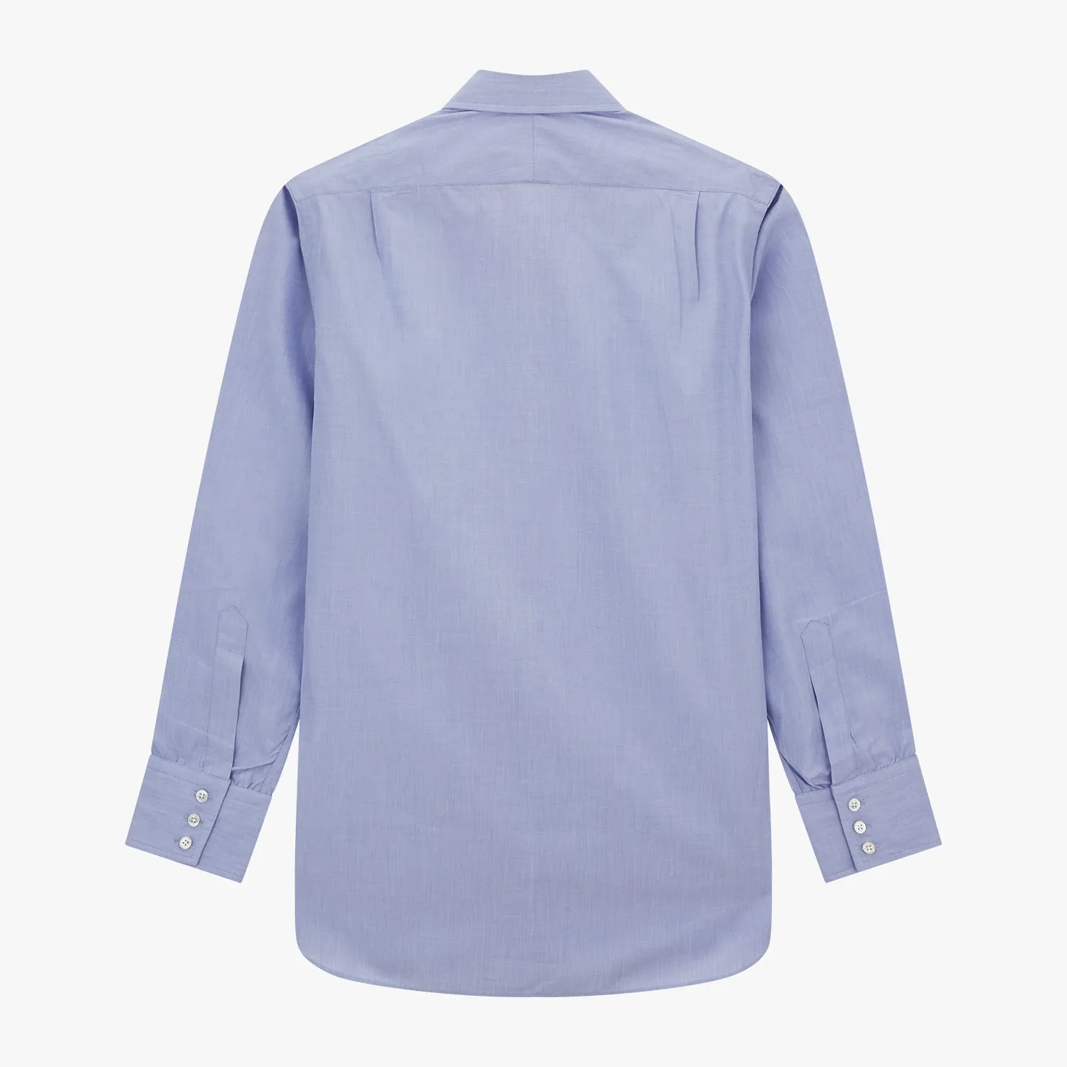 Blue End-on-End Cotton Shirt with T&A Collar and 3-Button Cuffs sold by Turnbull & Asser product image thumbnail 3