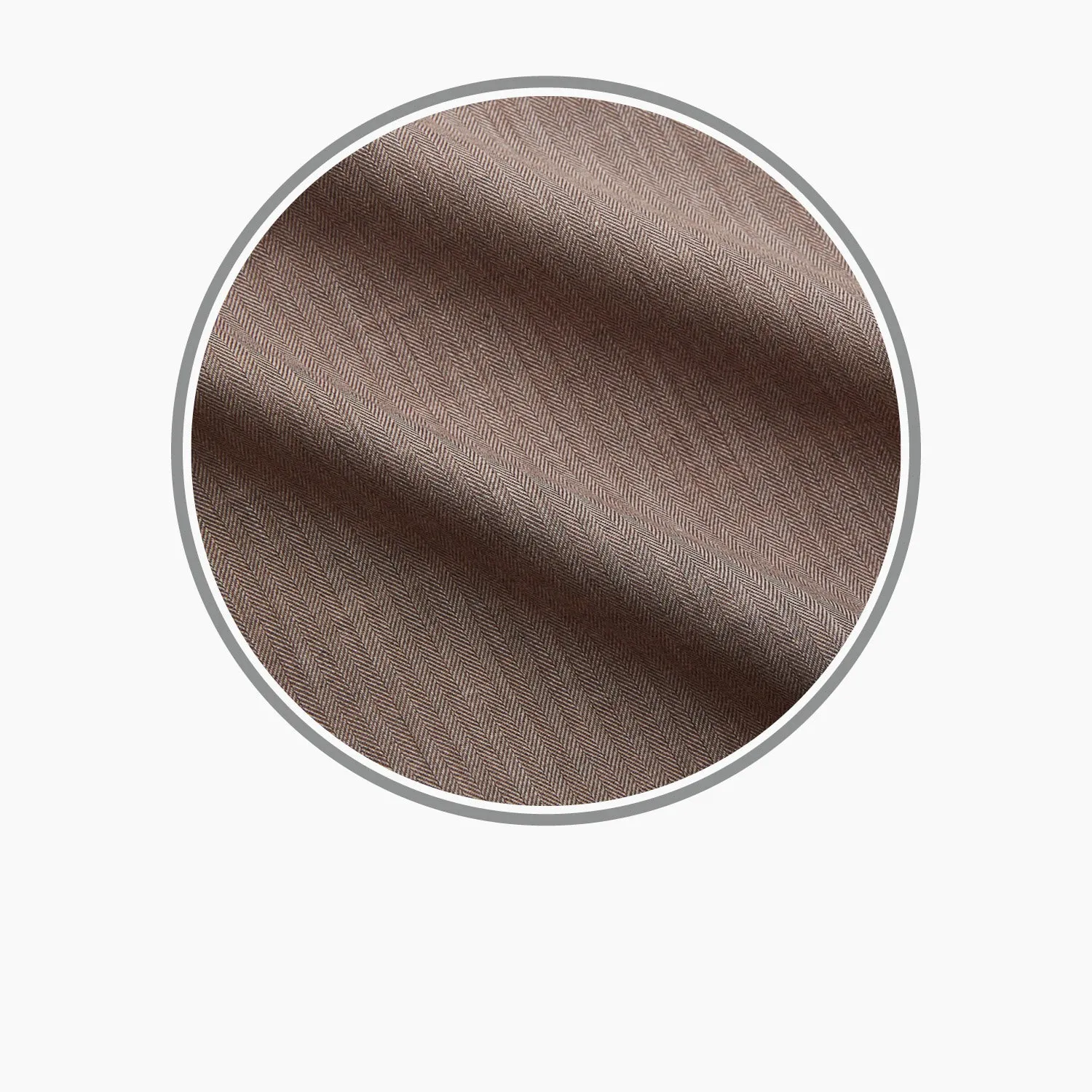 Plain Brown Cotton Melange Fabric sold by Turnbull & Asser product image thumbnail 3