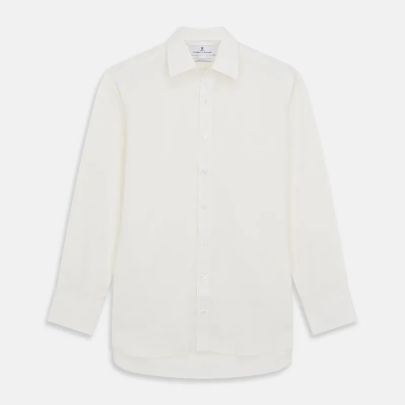 Cream Silk Mayfair Shirt sold by Turnbull & Asser