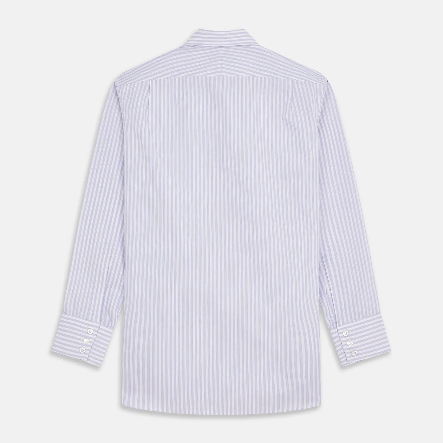 Lilac Stripe Cotton Regular Fit Mayfair Shirt sold by Turnbull & Asser product image thumbnail 5