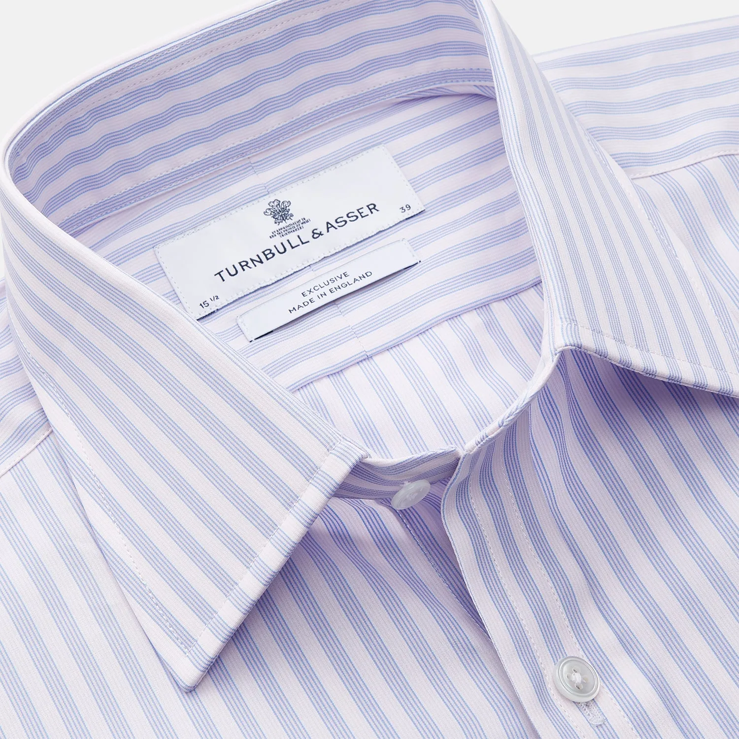 Lilac Stripe Cotton Regular Fit Mayfair Shirt sold by Turnbull & Asser product image thumbnail 3