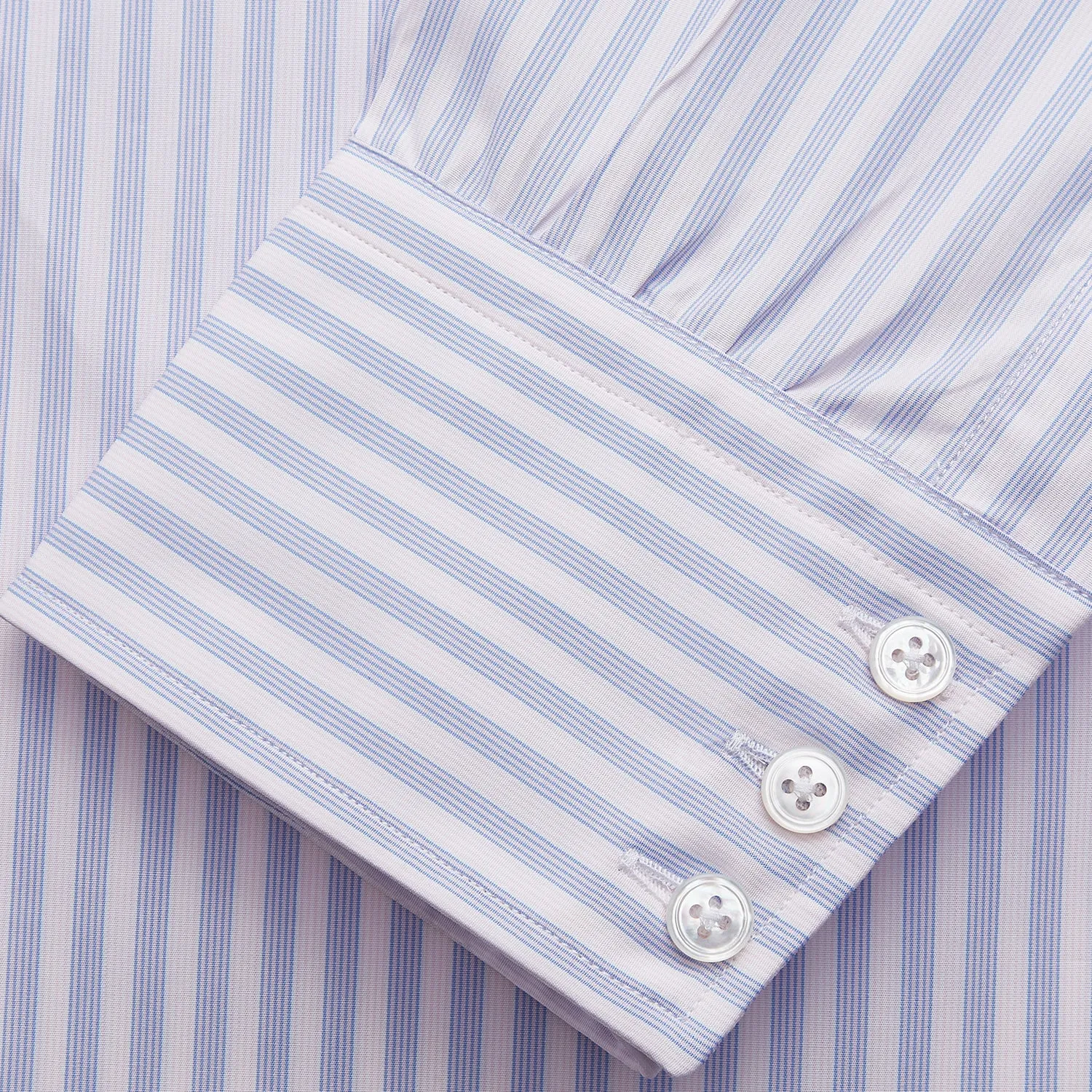 Lilac Stripe Cotton Regular Fit Mayfair Shirt sold by Turnbull & Asser product image thumbnail 2