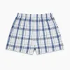 Blue Blazer Check Godfrey Boxer Shorts sold by Turnbull & Asser