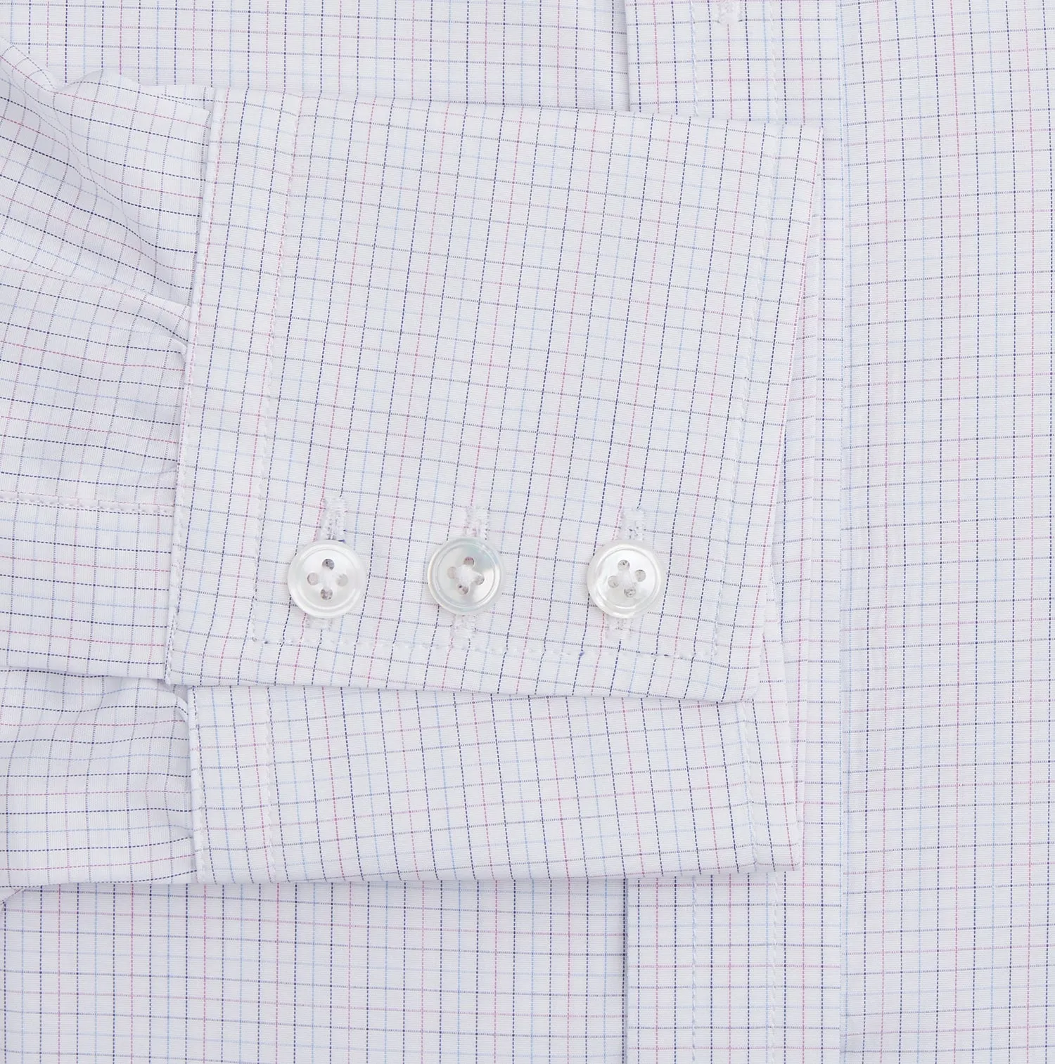Red and Blue Tattersall Check Mayfair Shirt sold by Turnbull & Asser product image thumbnail 3