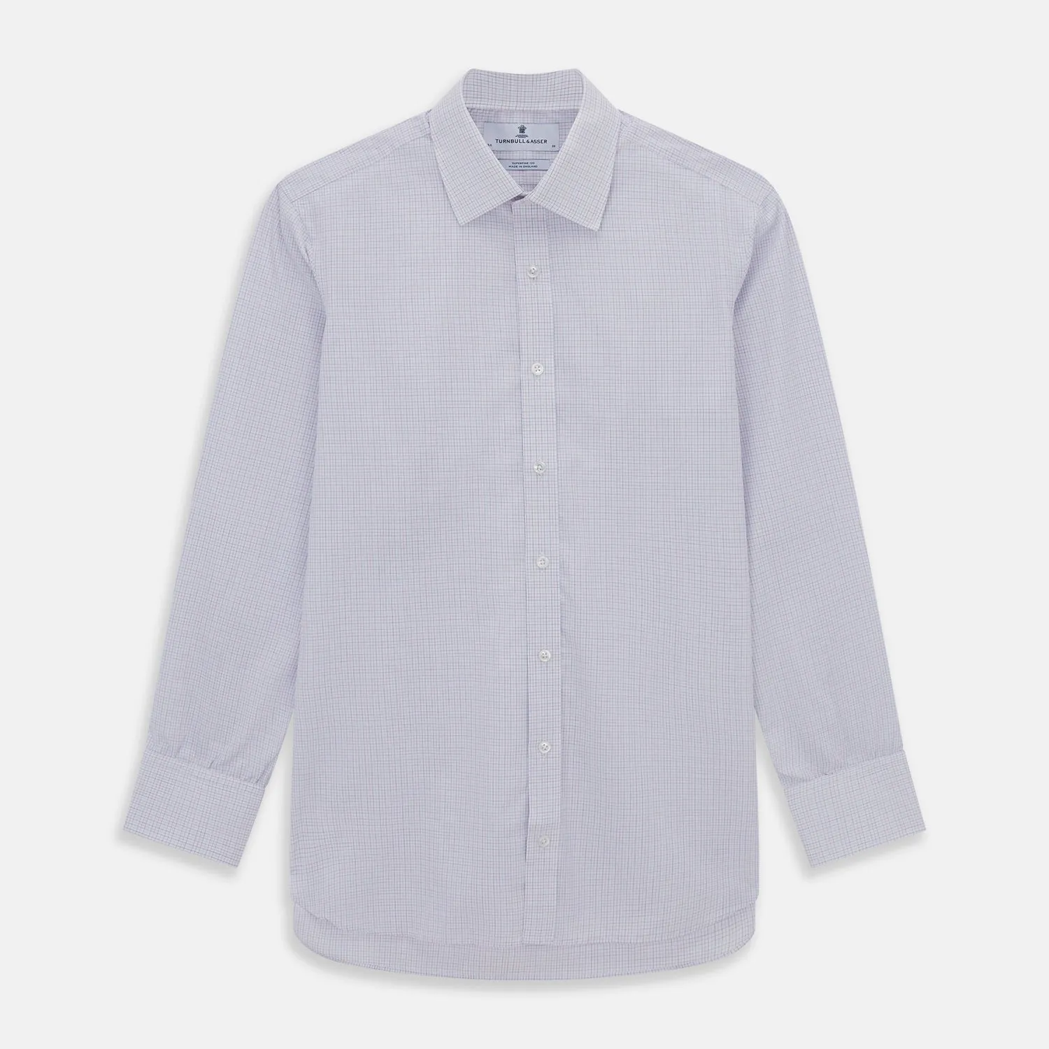 Red and Blue Tattersall Check Mayfair Shirt sold by Turnbull & Asser