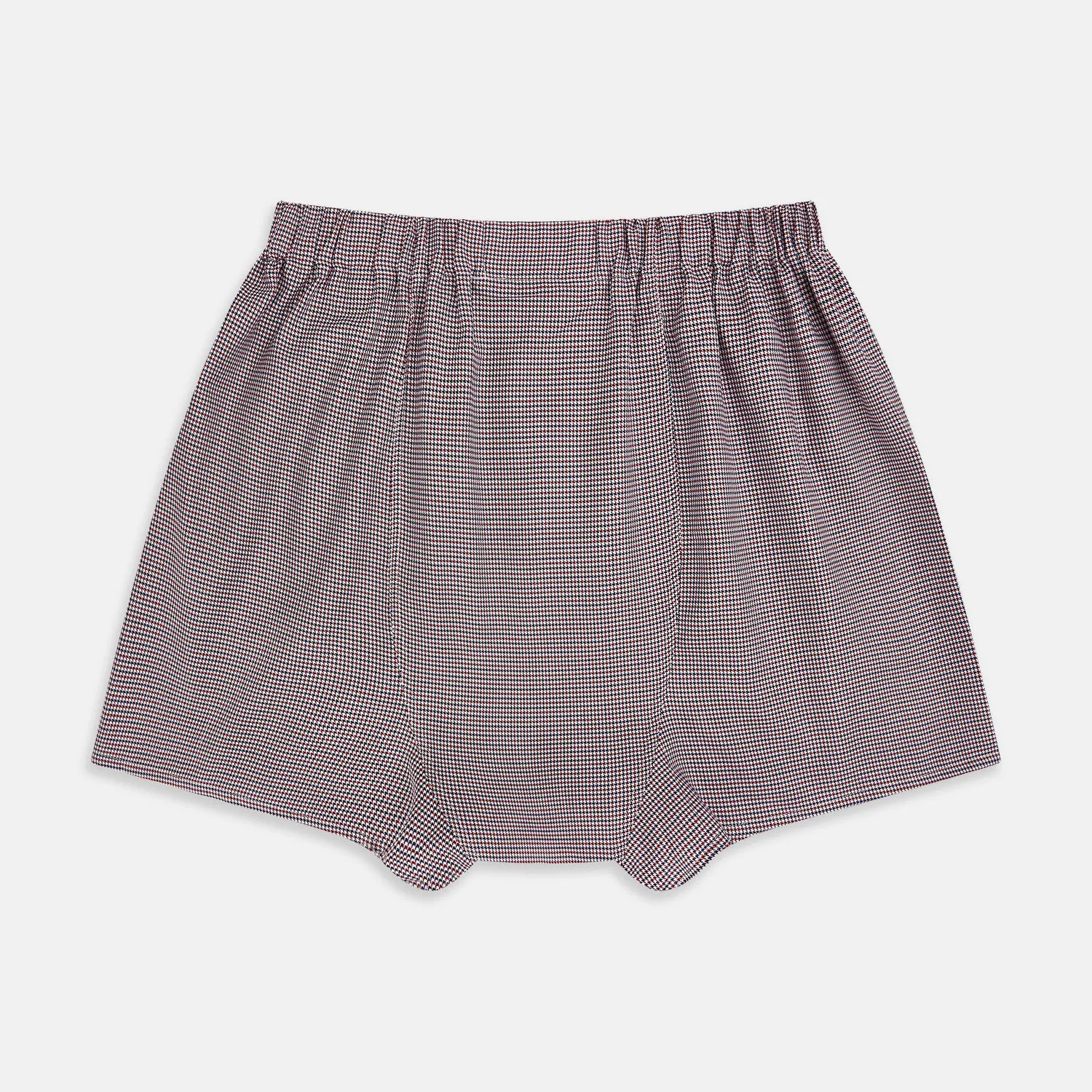 Burgundy Houndstooth Godfrey Boxer Shorts sold by Turnbull & Asser product image thumbnail 2