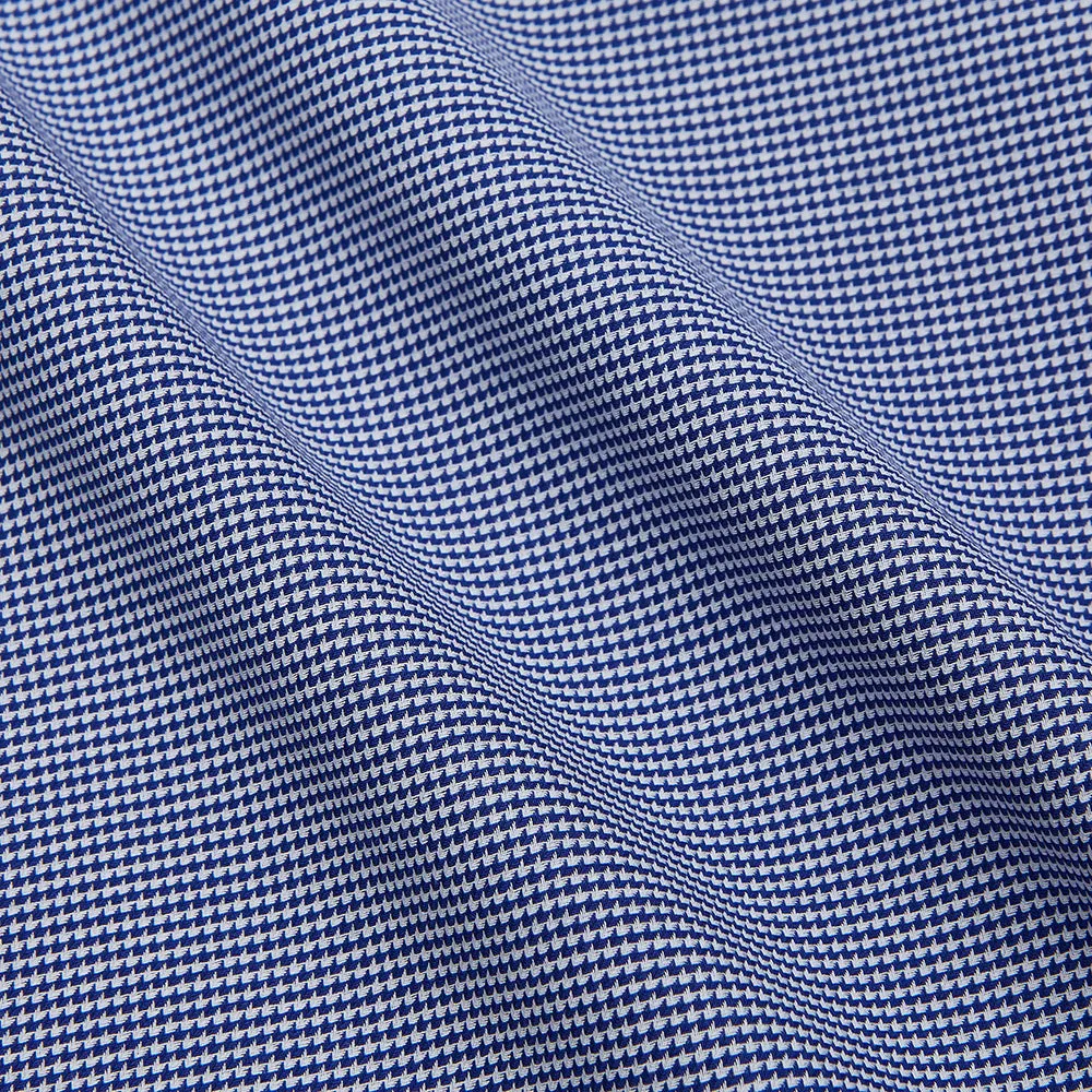 Navy Pattern Cotton Voile Regular Fit Mayfair Shirt sold by Turnbull & Asser product image thumbnail 4