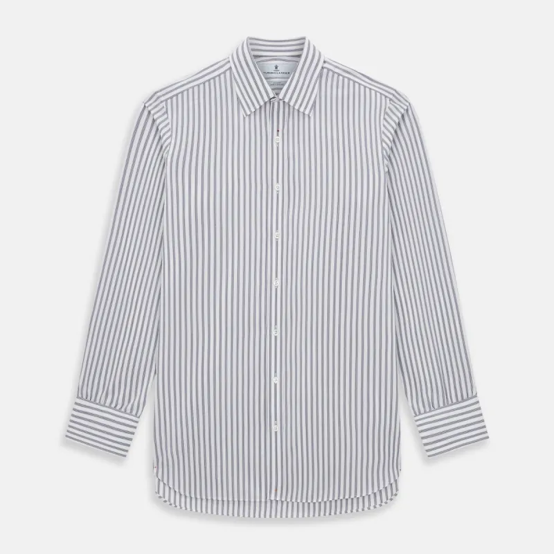 Purple Multi Stripe Mayfair Shirt sold by Turnbull & Asser
