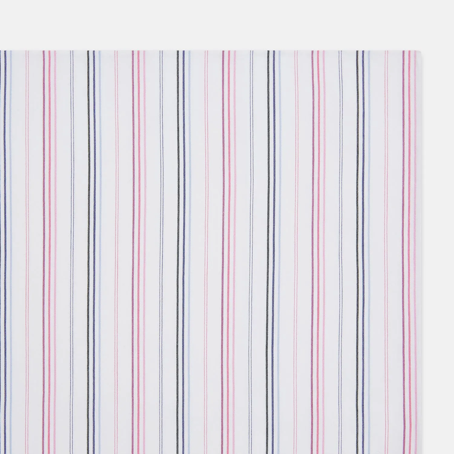 Hand Rolled Pink and Blue Multi Stripe Handkerchief sold by Turnbull & Asser product image thumbnail 2