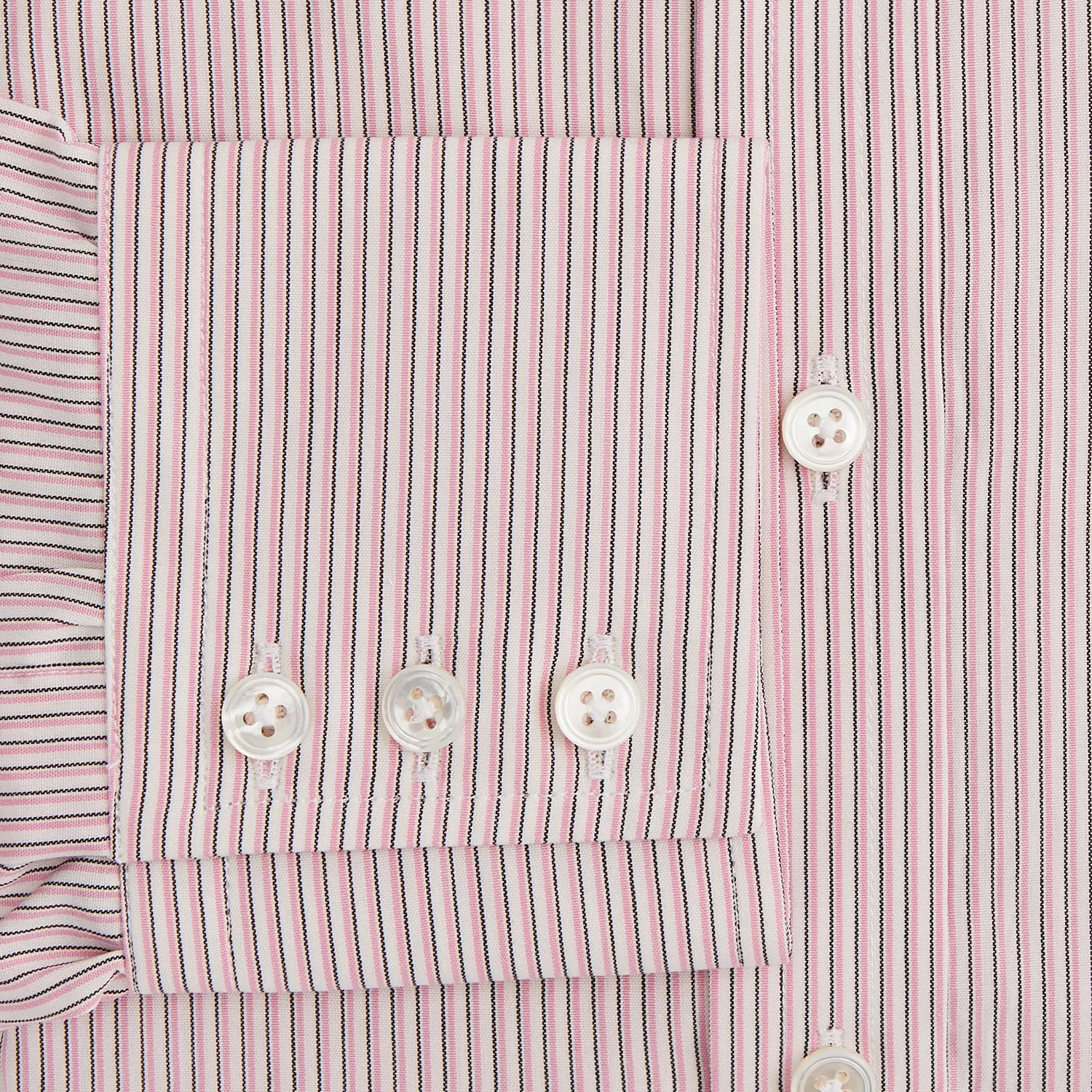 Pink Fine Shadow Stripe Mayfair Shirt sold by Turnbull & Asser product image thumbnail 3
