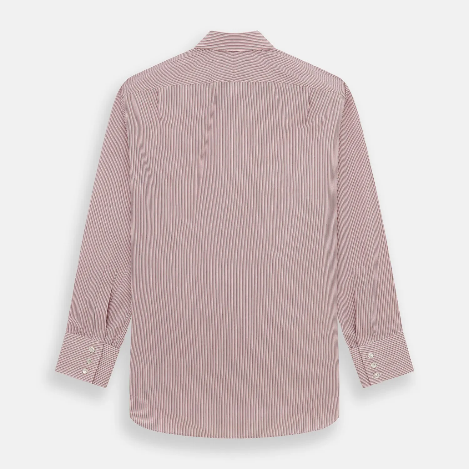 Pink Fine Shadow Stripe Mayfair Shirt sold by Turnbull & Asser product image thumbnail 5