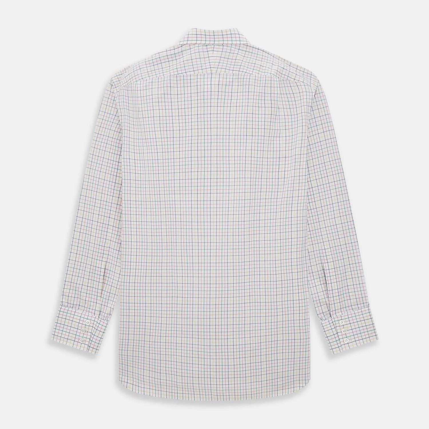 Rainbow Double Grid Check Mayfair Shirt sold by Turnbull & Asser product image thumbnail 3