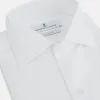 Tailored Fit Plain White Cotton Shirt with Kent Collar and Double Cuffs sold by Turnbull & Asser