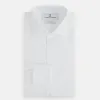 Tailored Fit Plain White Cotton Shirt with Kent Collar and Double Cuffs sold by Turnbull & Asser