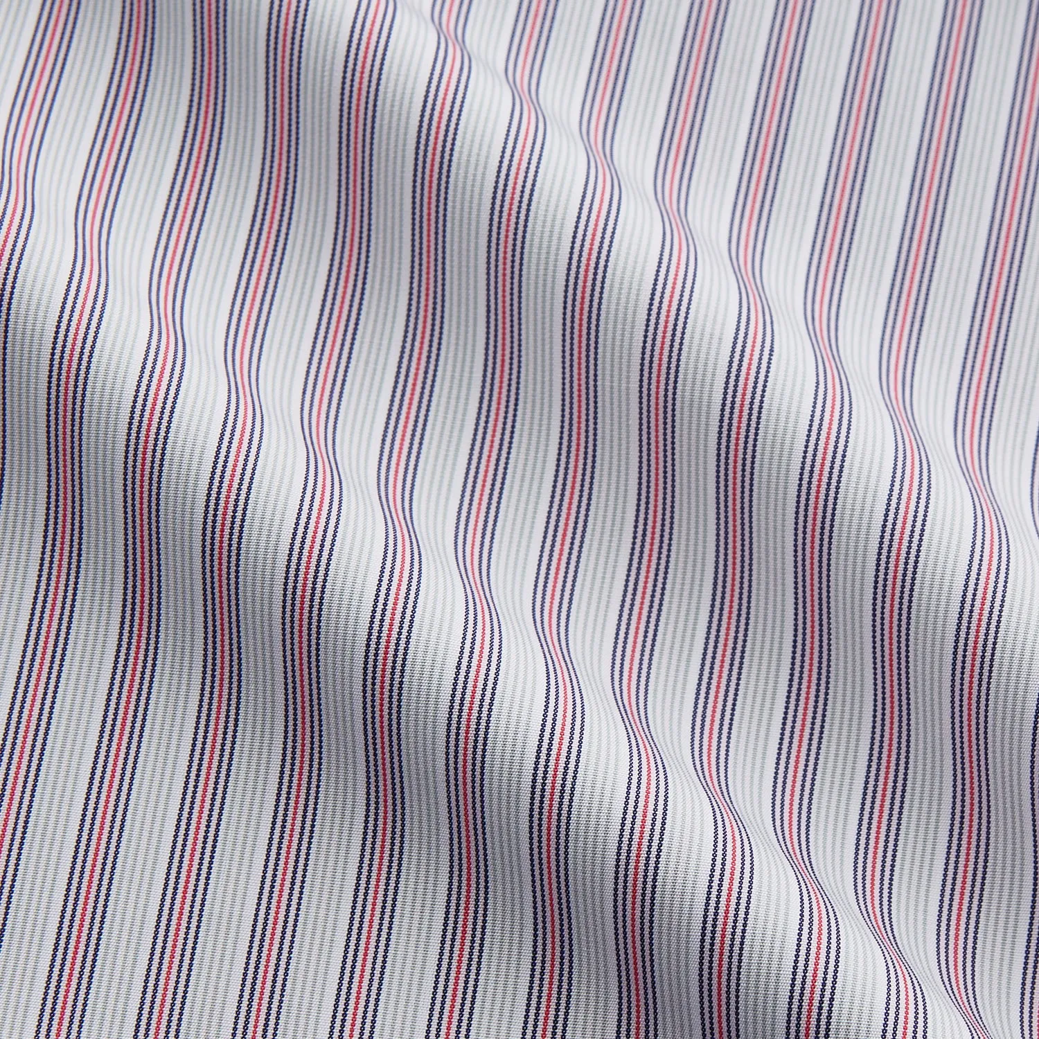 Red and Blue Stripe Cotton Regular Fit Mayfair Shirt sold by Turnbull & Asser product image thumbnail 4