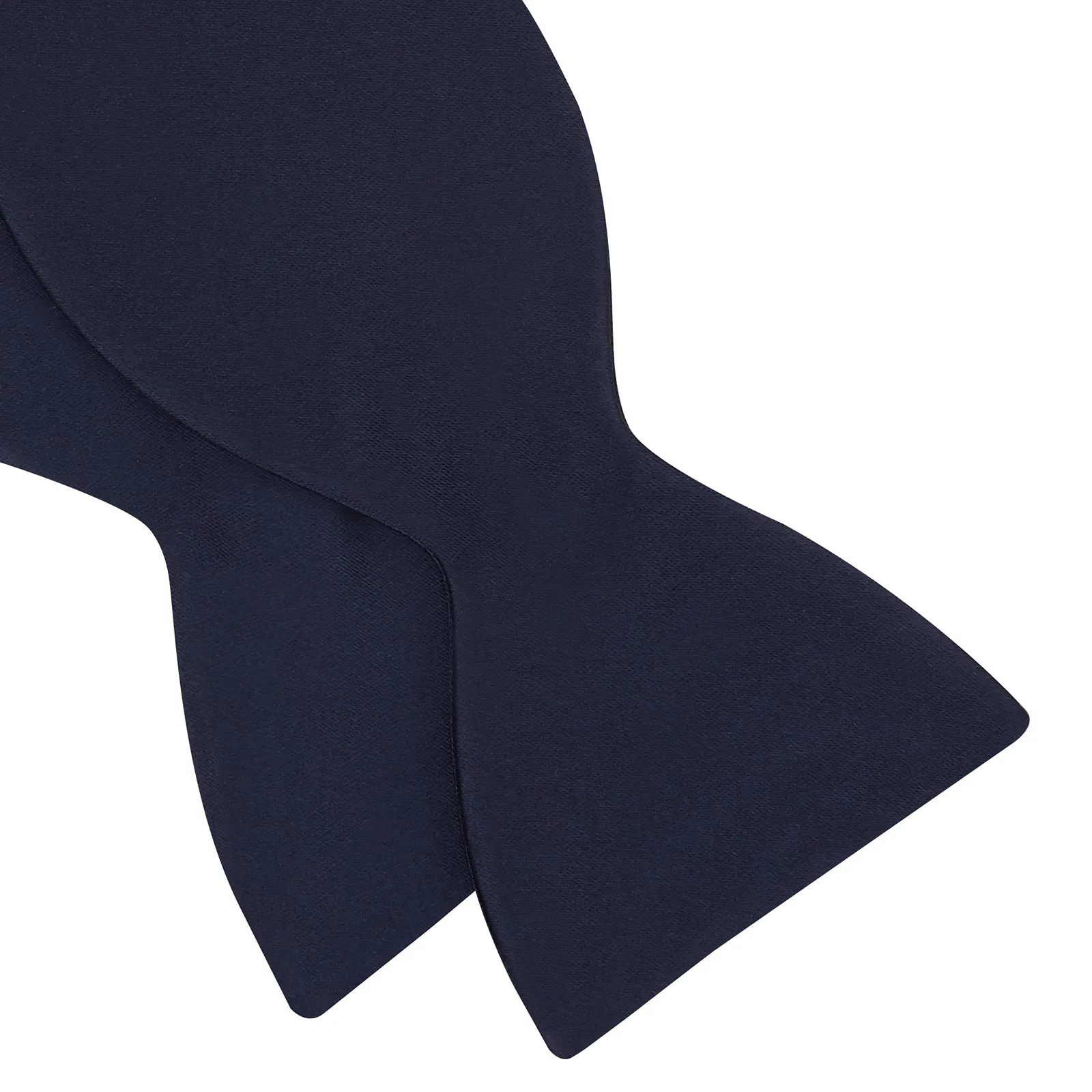 Navy Satin Silk Bow Tie sold by Turnbull & Asser product image thumbnail 4