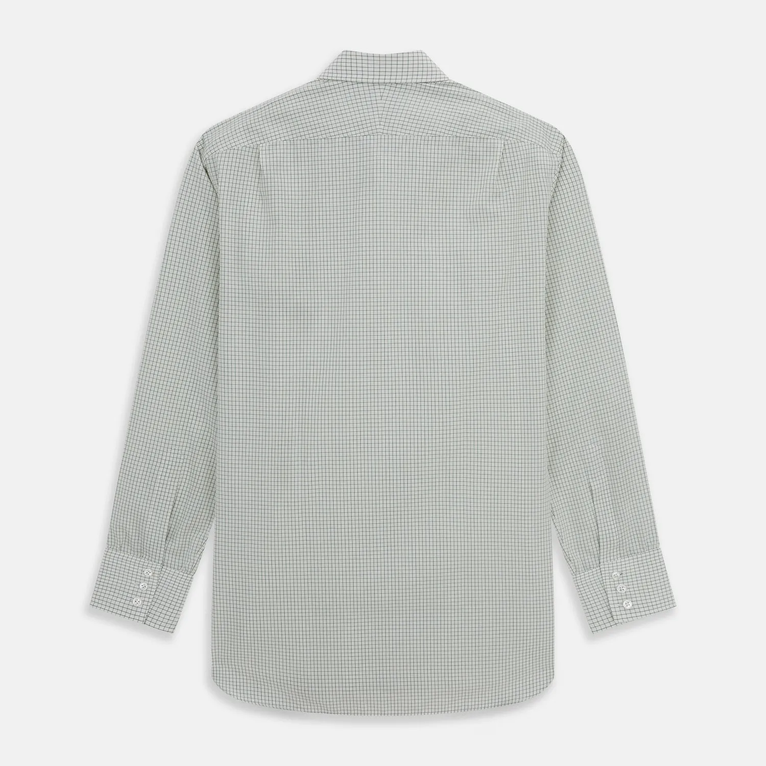 Dark Green Graph Check Mayfair Shirt sold by Turnbull & Asser product image thumbnail 5