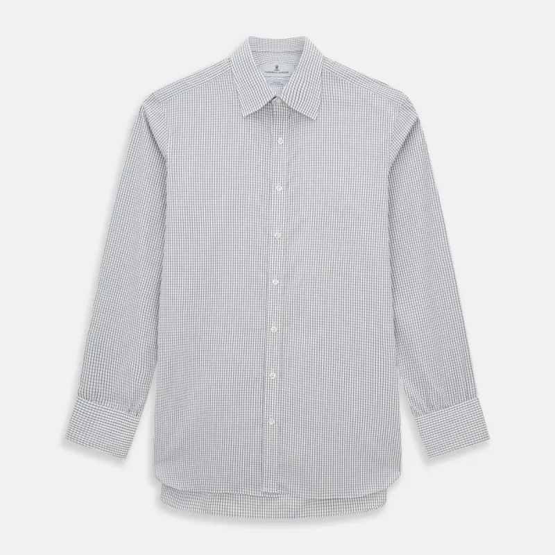 Midnight Blue Multi Check Mayfair Shirt sold by Turnbull & Asser