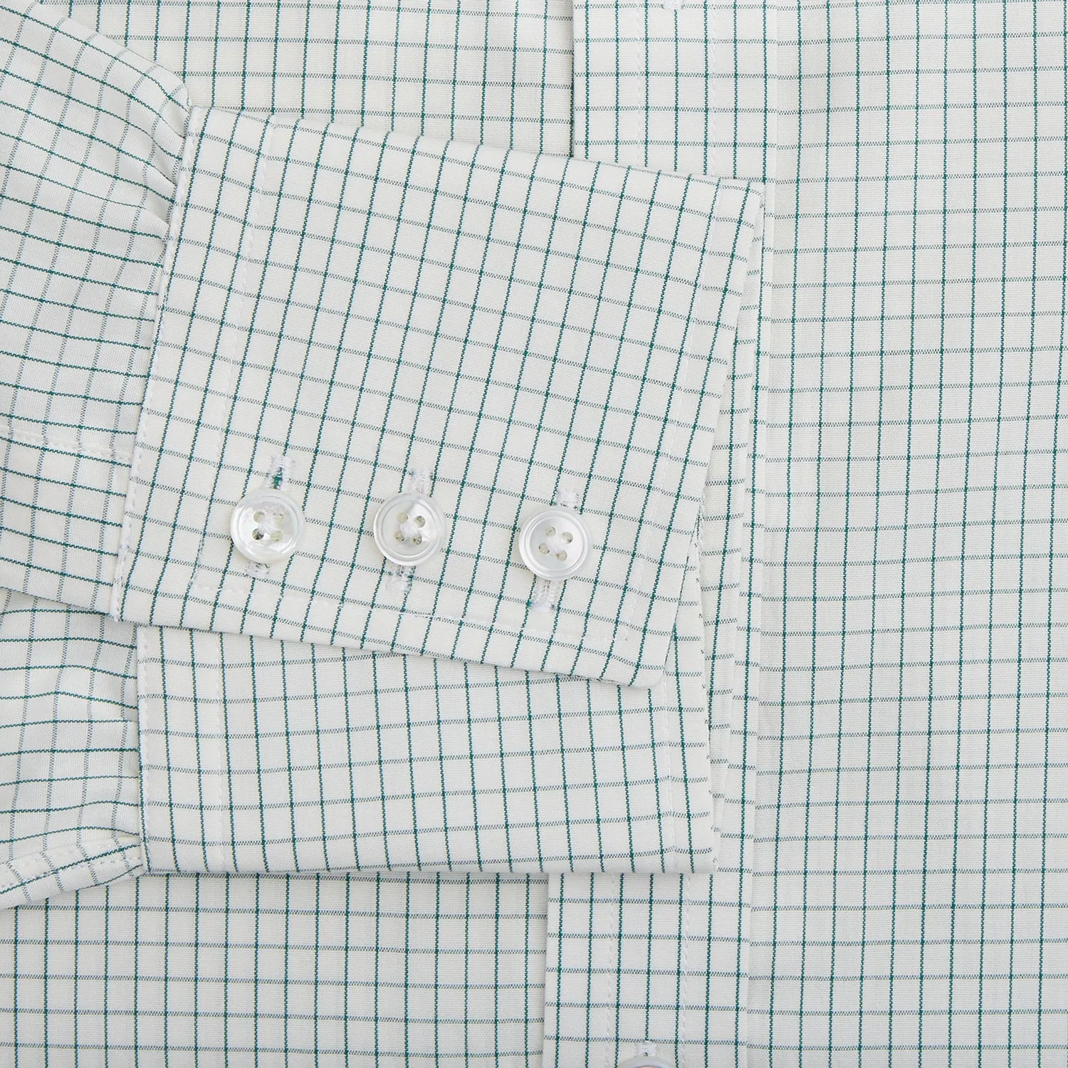 Dark Green Graph Check Mayfair Shirt sold by Turnbull & Asser product image thumbnail 3
