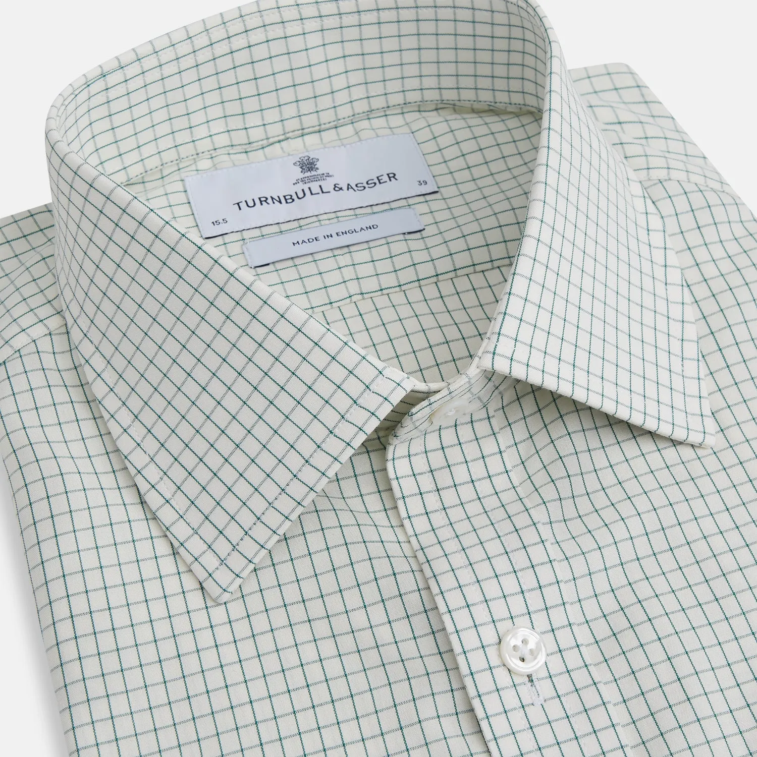 Dark Green Graph Check Mayfair Shirt sold by Turnbull & Asser product image thumbnail 2