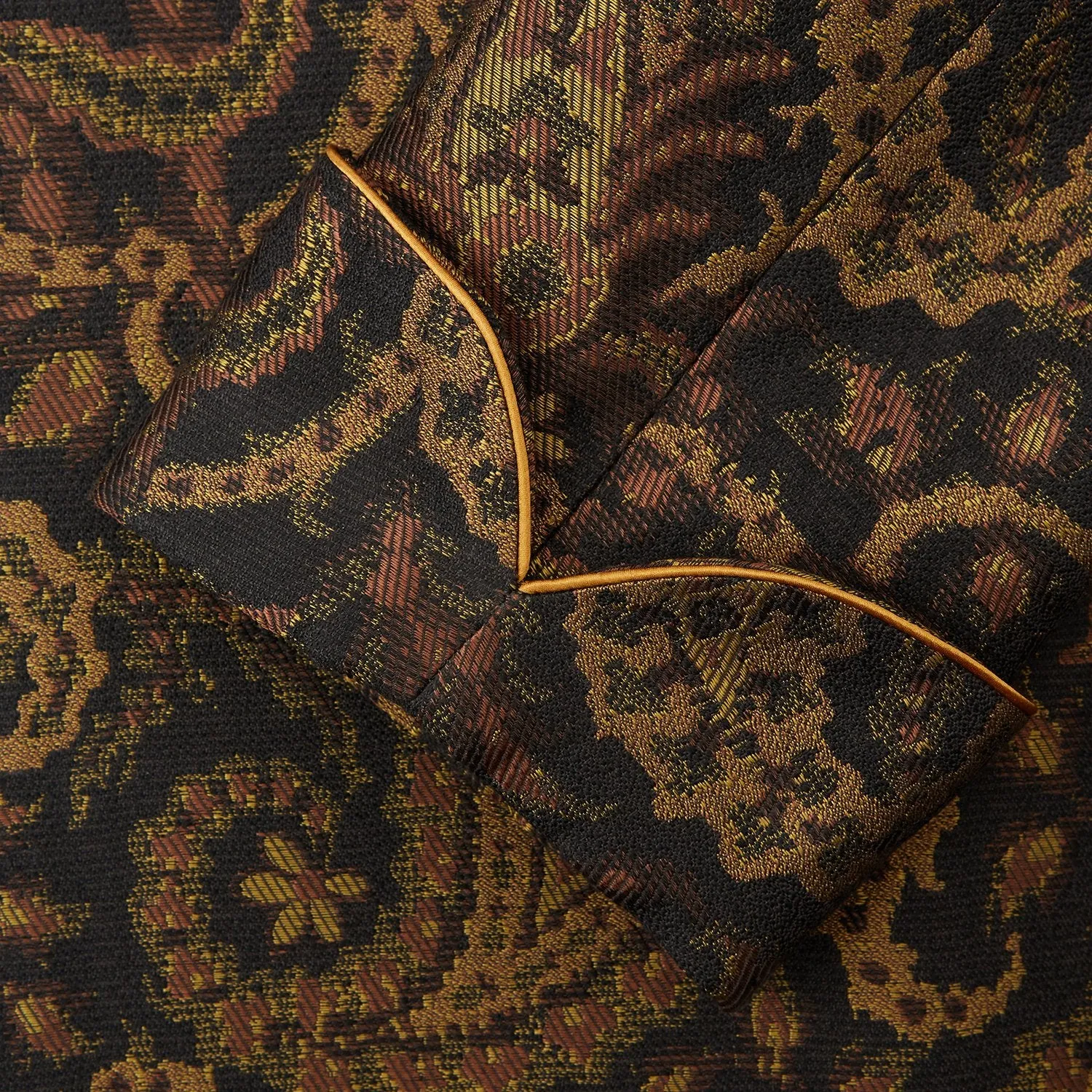 Gold Multi Floral Cotton, Wool & Silk Jacquard Pierce Gown sold by Turnbull & Asser product image thumbnail 3