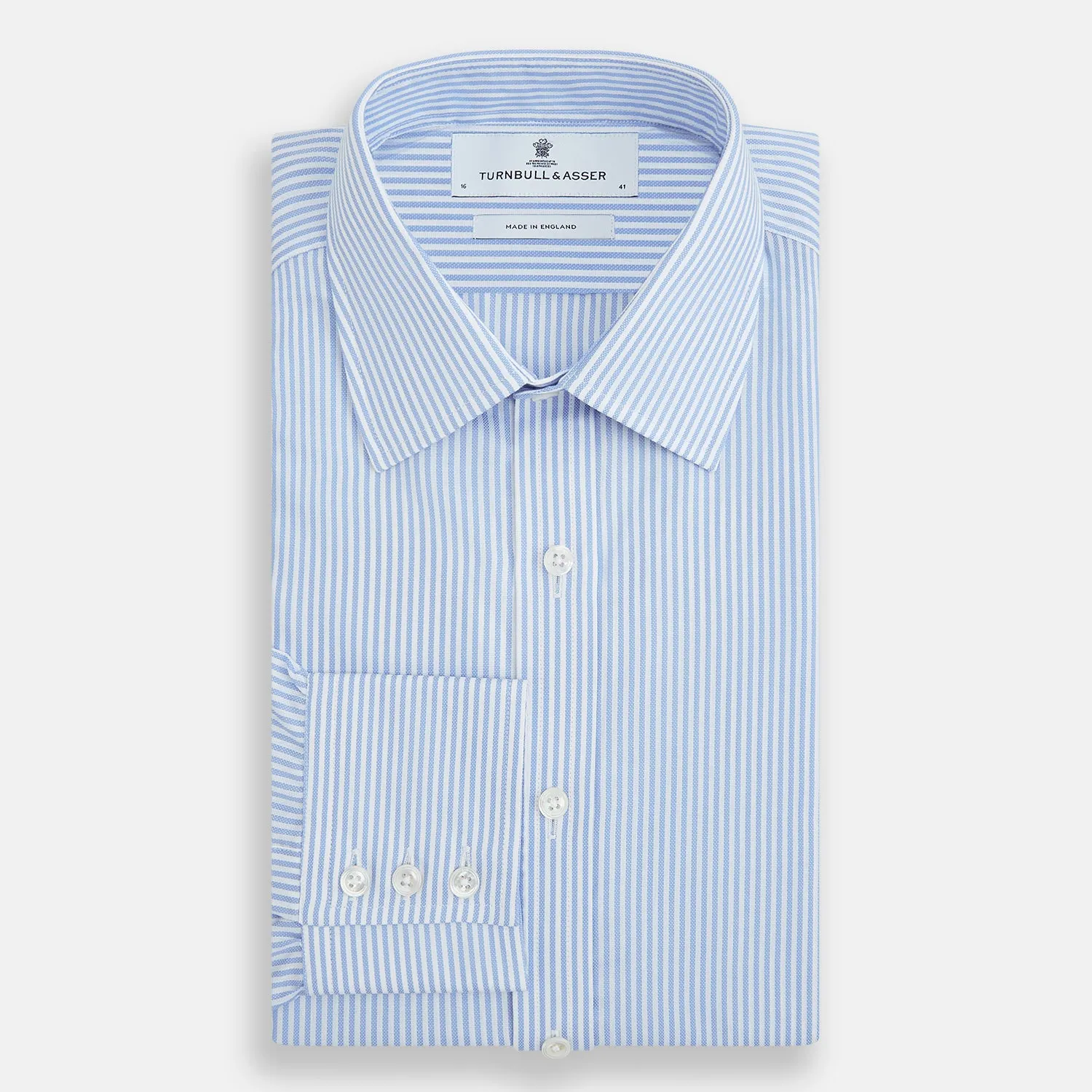 Blue Bengal Stripe Mayfair Shirt sold by Turnbull & Asser product image thumbnail 5