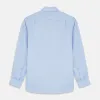 Tailored Fit Blue Cotton Shirt with Kent Collar and Double Cuffs sold by Turnbull & Asser