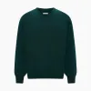 Forest Green Cashmere V-neck Jumper sold by Turnbull & Asser