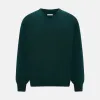 Forest Green Cashmere V-neck Jumper sold by Turnbull & Asser