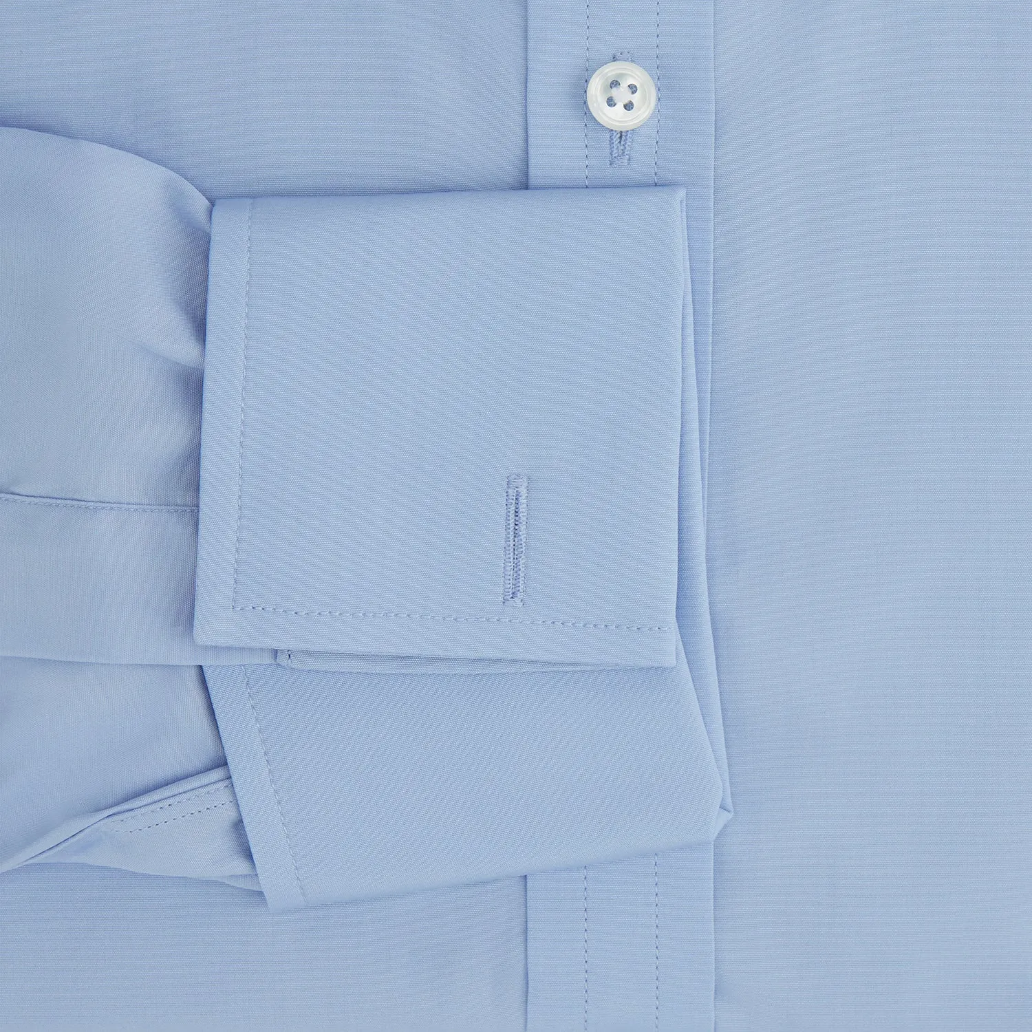 Blue Cotton Shirt with T&A Collar and Double Cuffs sold by Turnbull & Asser product image thumbnail 4