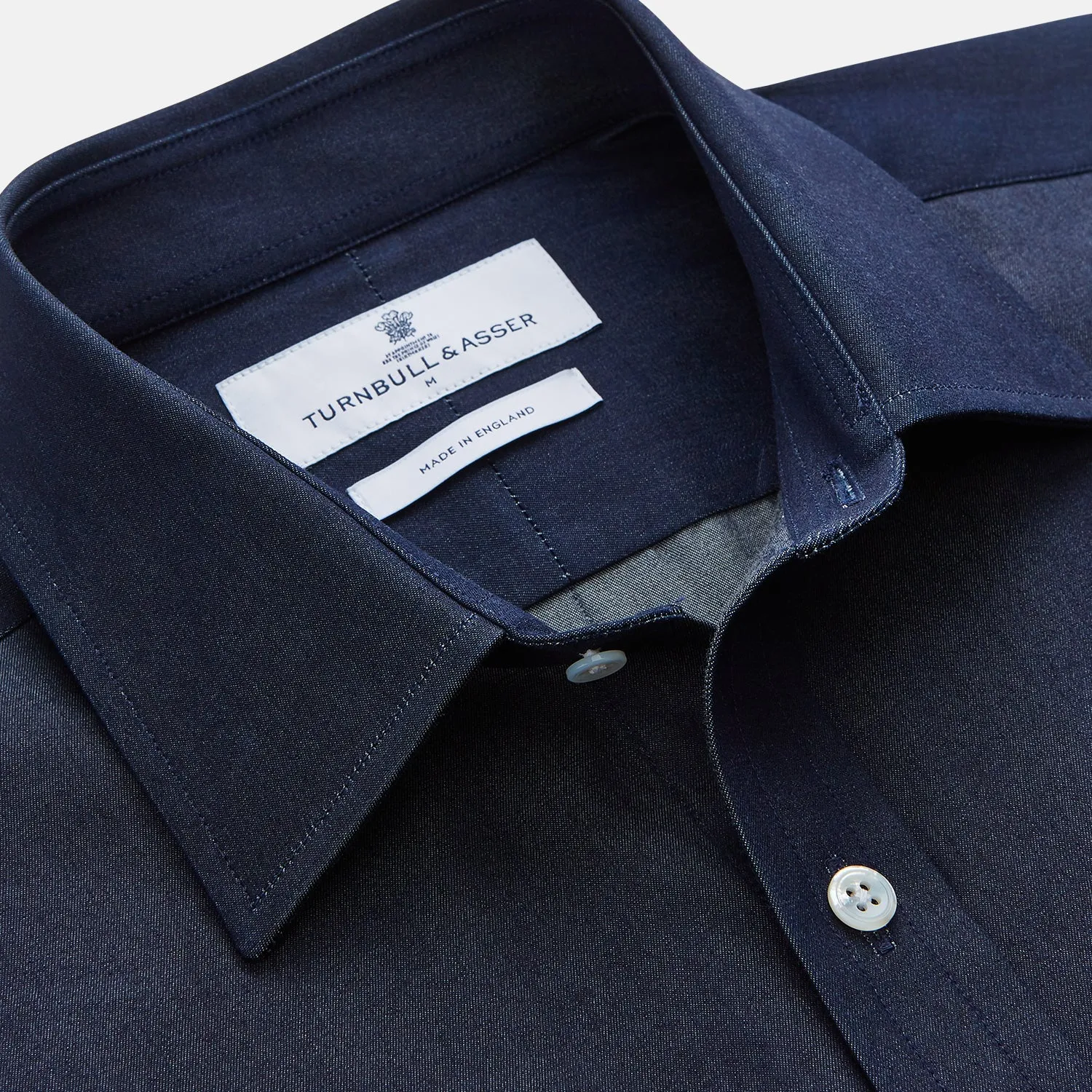 Blue Weekend Fit Finch Shirt With Derby Collar And Chest Pocket sold by Turnbull & Asser product image thumbnail 2