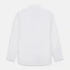 White Pleated Cotton Dress Shirt with T&A Collar and Double Cuffs sold by Turnbull & Asser